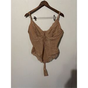 NWOT Popilush Women's 3XL Brown Sleeveless One Piece Bodysuit Shapewear